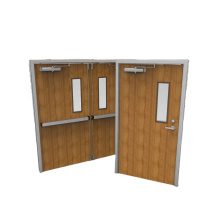 Puertas de fuego de fuego interiores de ul puertas internos de roble inacabado para la puerta con clasificación de incendio en el hospital